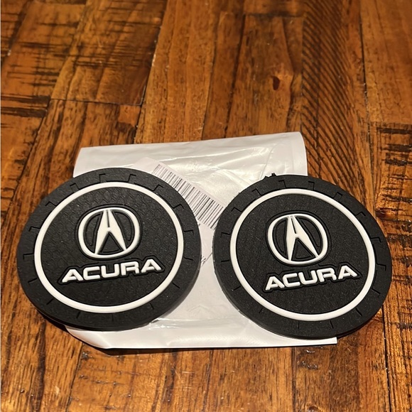 acura Other - 3/$10 new set 2 acura car cup holder coasters